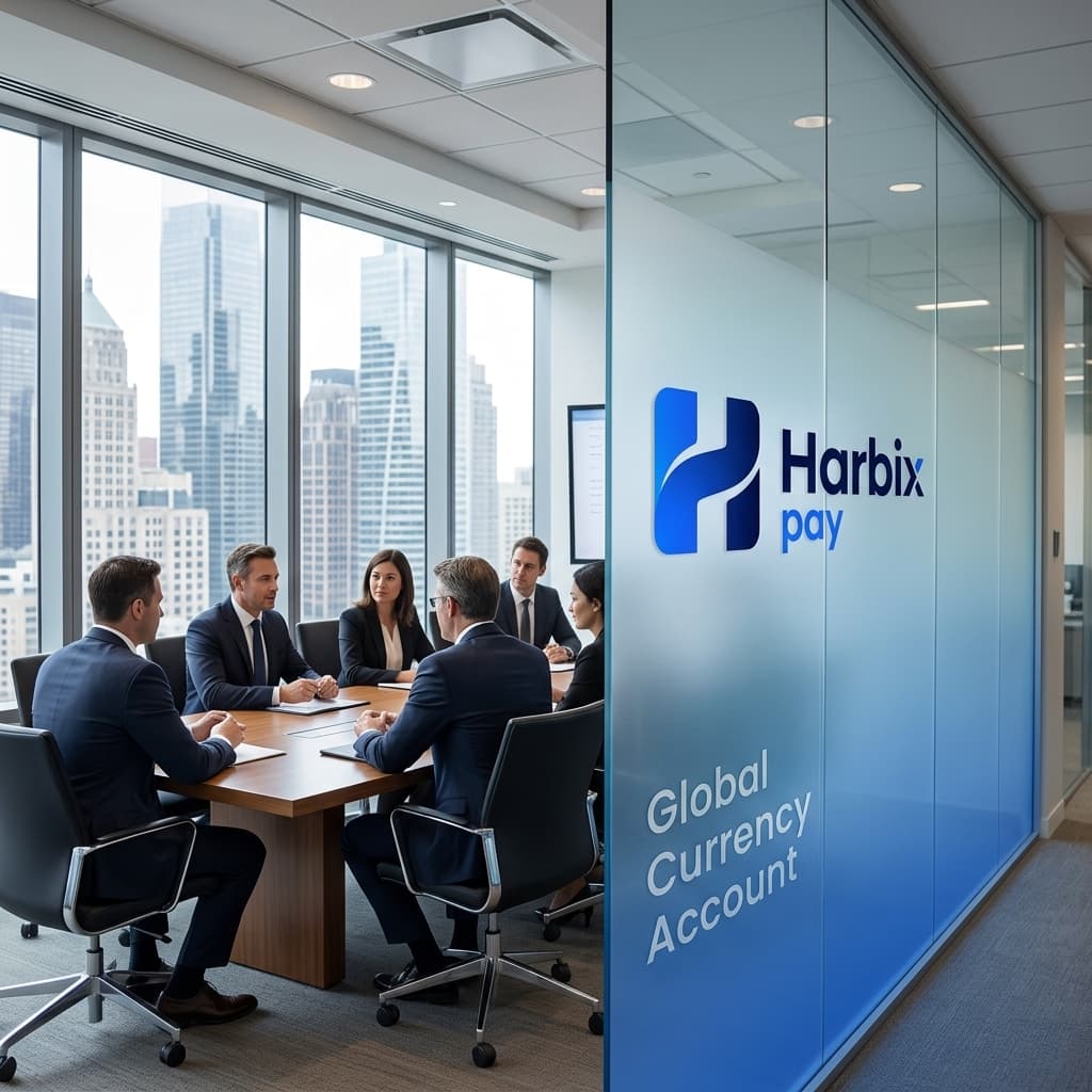 Harbix Pay Office Meeting Room Glass Partition with Frosted Blue Gradient